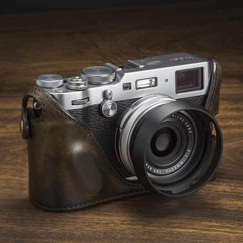 売切りセール＞KAZA FUJIFILM X100F専用ハーフレザーケース KAZA