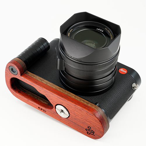 JBカメラデザイン Leica Q2専用グリップ付カメラベースV2.0 ＜カリン＋ウォルナット＞