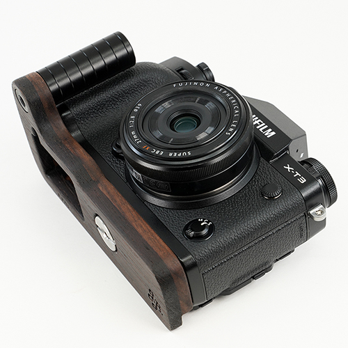 JBカメラデザイン FUJIFILM X-T3専用グリップ付カメラベースV2.0 ＜ウェンジ＋ウォルナット＞