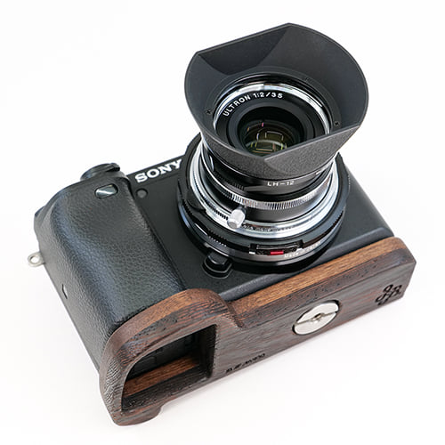 JBカメラデザイン SONY α6400専用カメラベースV2.0 ＜ウェンジ＋ウォルナット＞